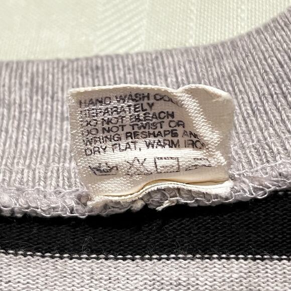 Vintage Fenn Wright Mason 100% Cotton Striped Polo Cropped Women’s S Oversized - Picture 7 of 9